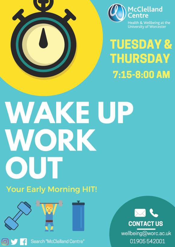 Wake Up Workout A4 (FREE IMAGES)